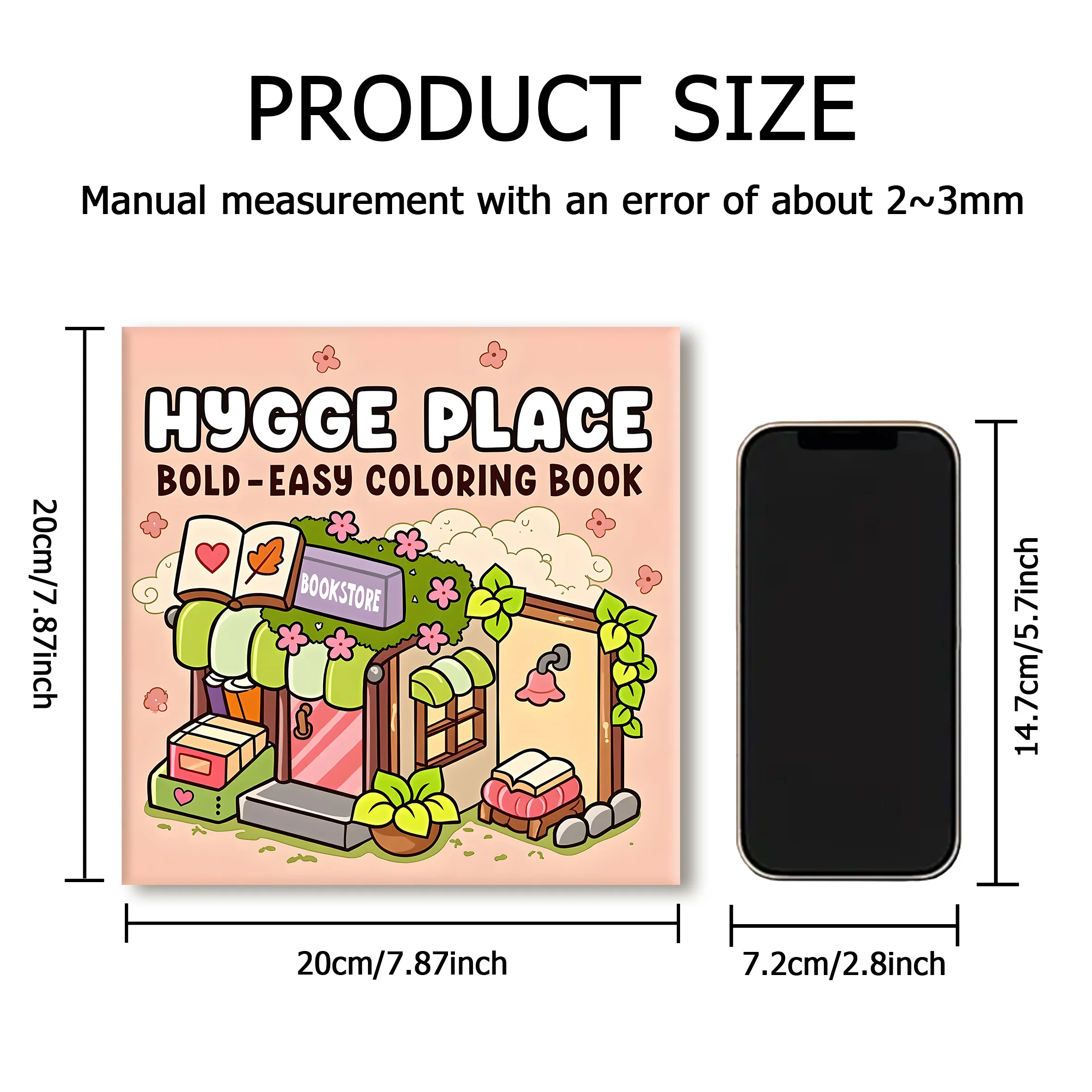 HYGGE PLACE: Coloring Book for Adults Featuring Cute Cozy Daily Activities for Relaxation (Cozy Spaces Coloring)