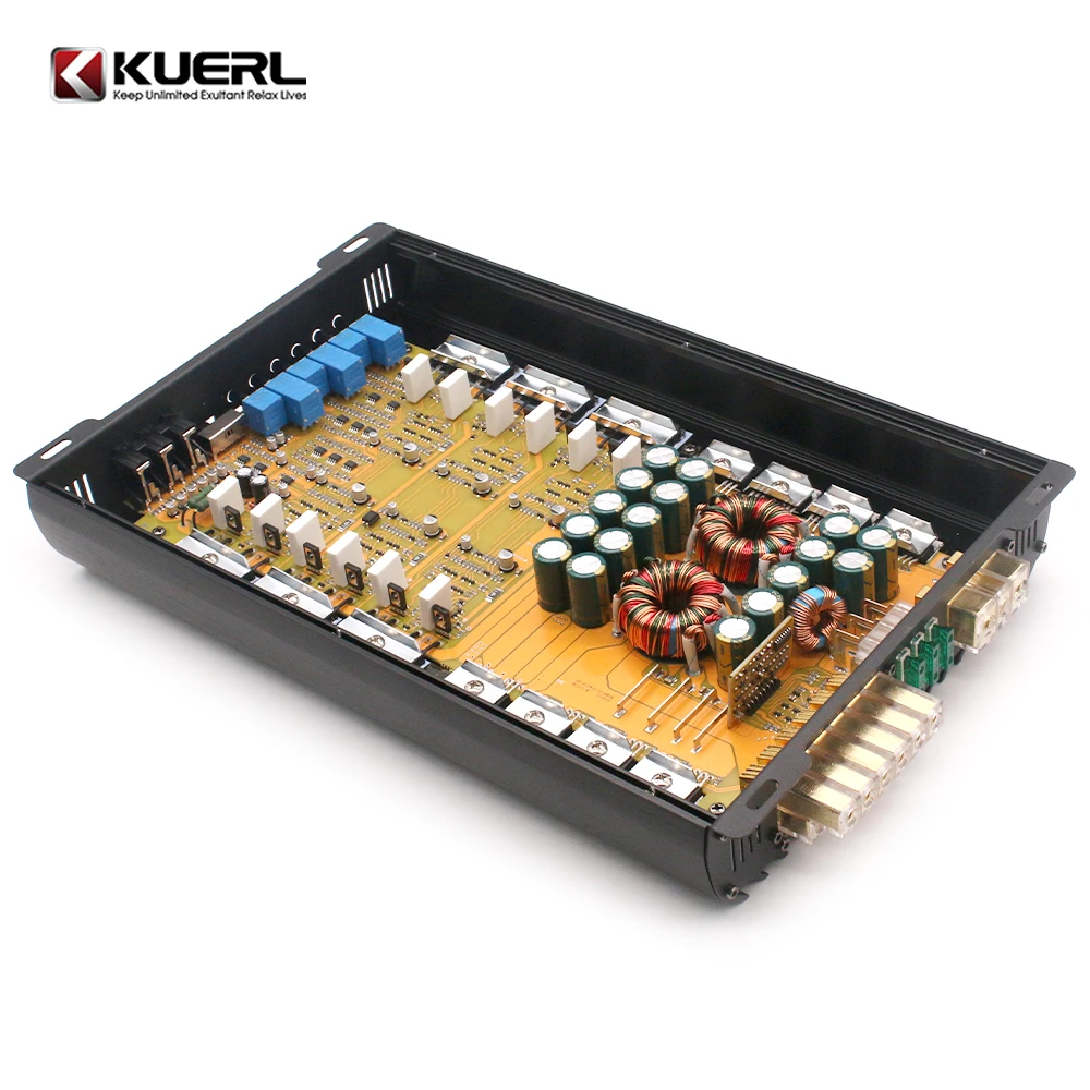 High-quality Car Audio Power Amplifier 12V, Car Audio Modified Six-channel Amplifier, Professional Car Amplifier