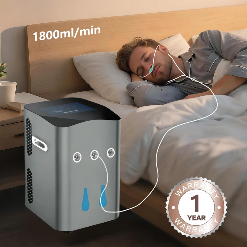 SPE PEM Hydrogen And Oxygen Inhalation Machine 1800ML Hydrogen Water Generator H2 Inhaler Molecular Low Noise Water Purifier