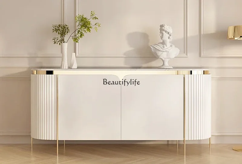 

LItalian light luxury entrance cabinet Modern simple marble entrance partition decorative cabinet