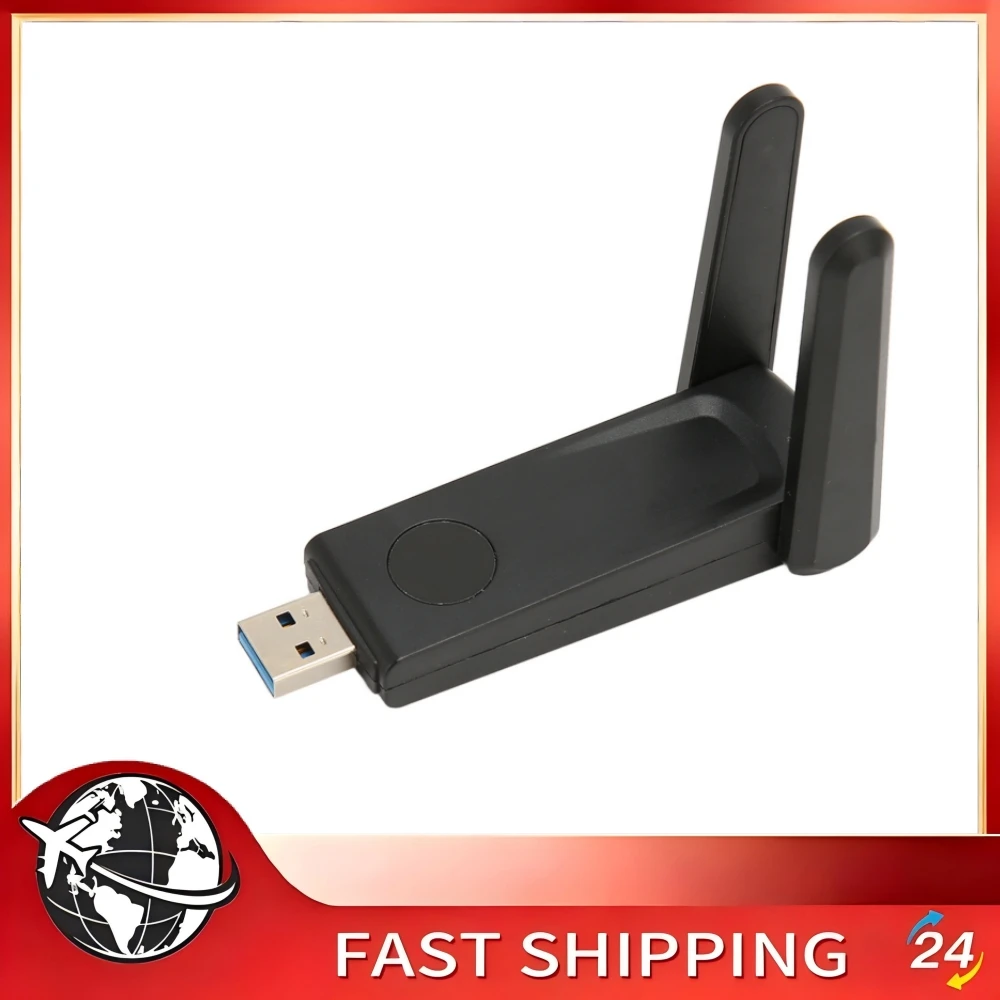 USB WiFi Adapter Efficient Cooling Wireless Network Adapter Wide Compatibility Dual Band 600Mbps for Windows 10 for Desktop