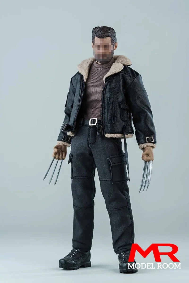 1/12 Scale Logan  Leather jacket Clothes Model Fit 6'' Romankey Ant Notaman NW Male Soldier Action Figure Body Dolls