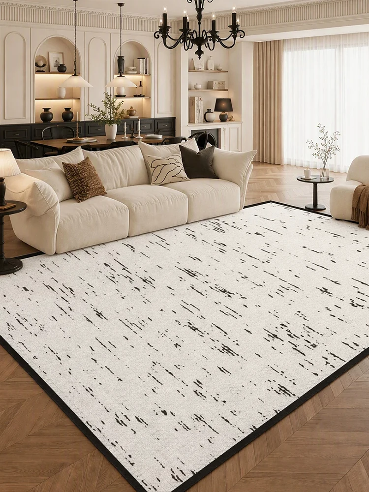 French Cream Style Living Room Carpet Soft Sofa Coffee Table Floor Mat Bedroom Simple Floor Rug Bedside Study Room Decor Mat