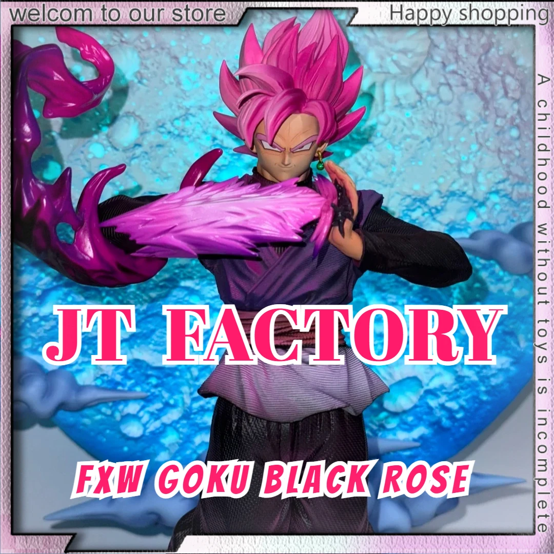 jt-studio-statua-goku-dragon-ball-z-38cm-fxw-rosa-pesca-e-nero-figura-da-combattimento-in-pvc-modellino-da-collezione-anime-giocattolo-da-esposizione-regalo