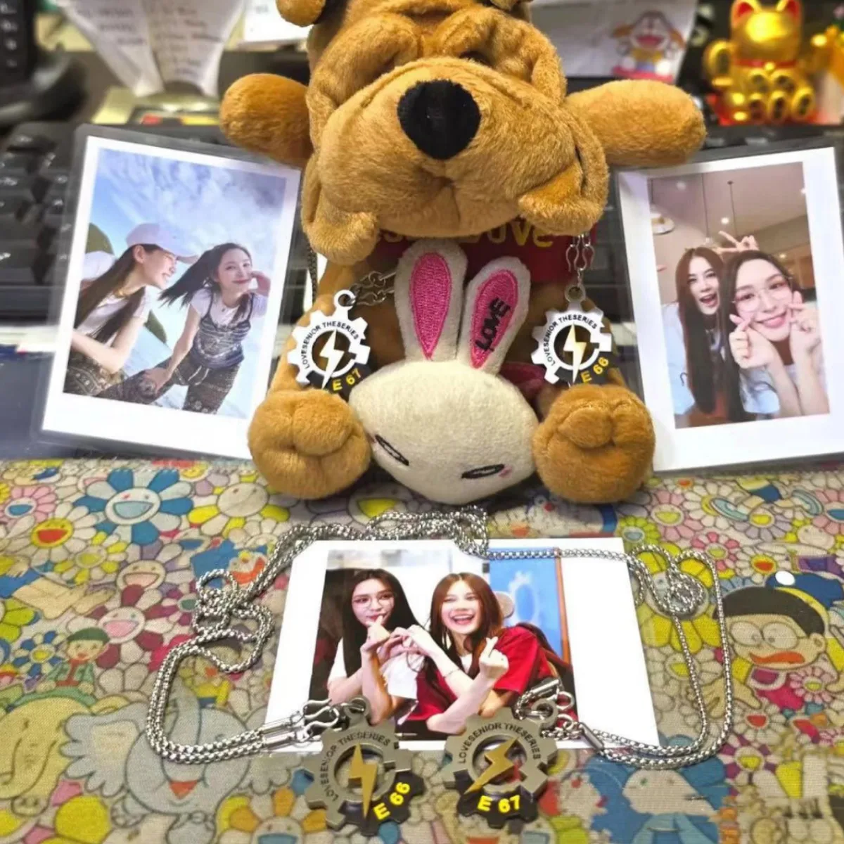 هل يمكن أن يحبني كبار الدراما التايلاندية؟ الطرفية والعتاد قلادة فاخرة بسيطة زوجين سترة سلسلة سلسلة عنق #2