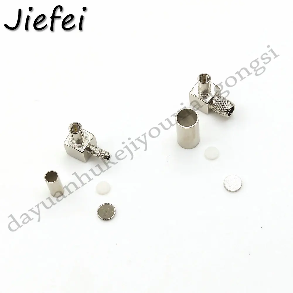 100-300Pcs New TS9 Male Plug Right Angle Crimp For RG174 RG316 LMR100 / RG58 LMR195 Cable RF Connectors Selling