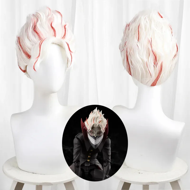 

Аниме Dandadan Okarun Ken Takakura, парик для косплея, красные, белые, короткие волосы, 35 см, Momo Ayase, вечеринка на Хэллоуин для женщин и мужчин, реквизит