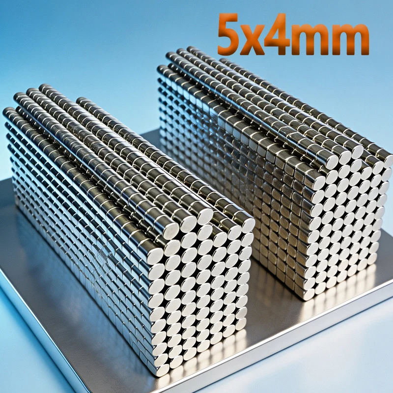 N35 NdfeB 20-2000pcs 5x4mm Magnet Round Shape Permanent Magnetic Imanes 5*4mm Magnet Accessory Neodymium Magnet