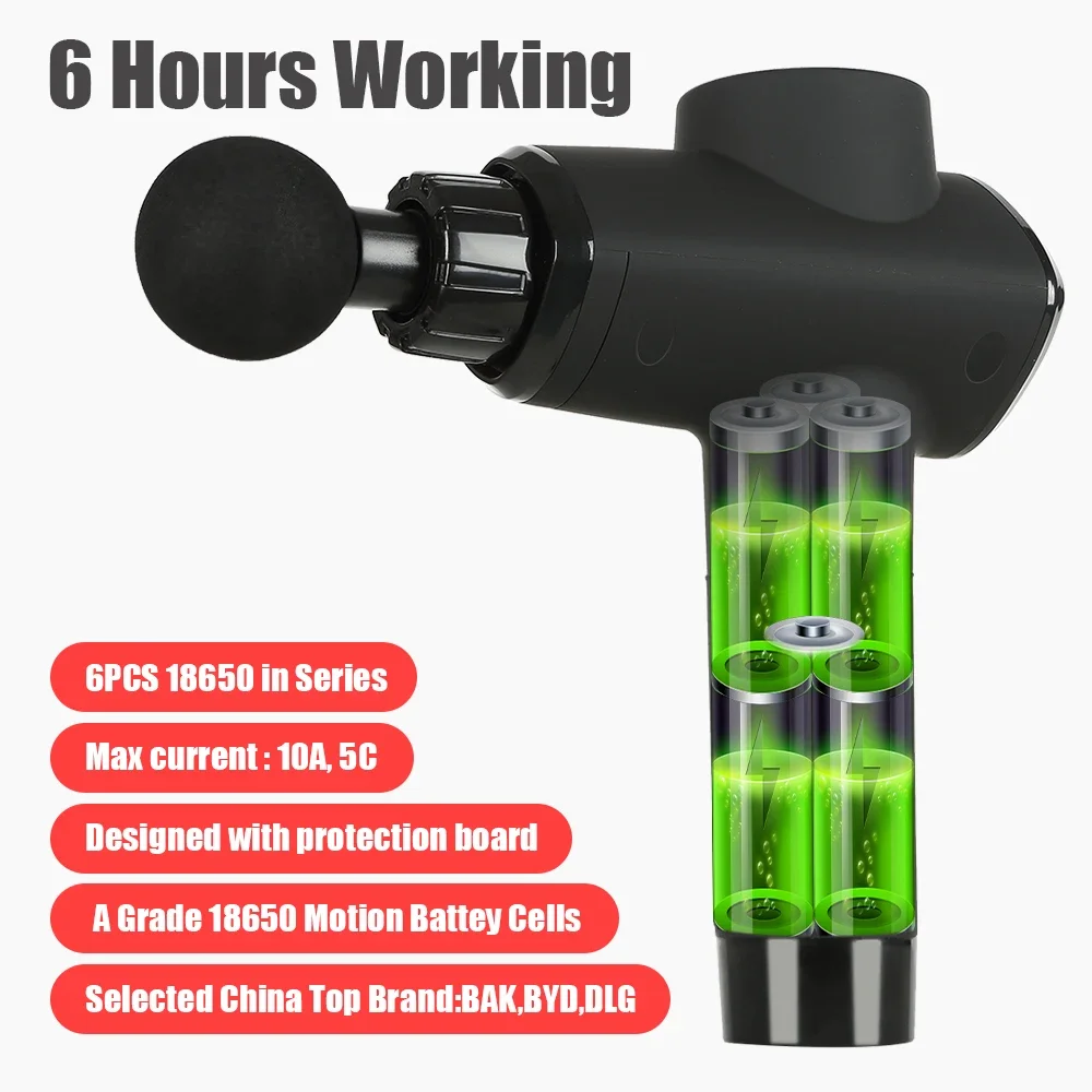 Facoty price hot selling 14mm powerful  long worktime professional massage gun fascia gun muscle relaxation fitness gun massage