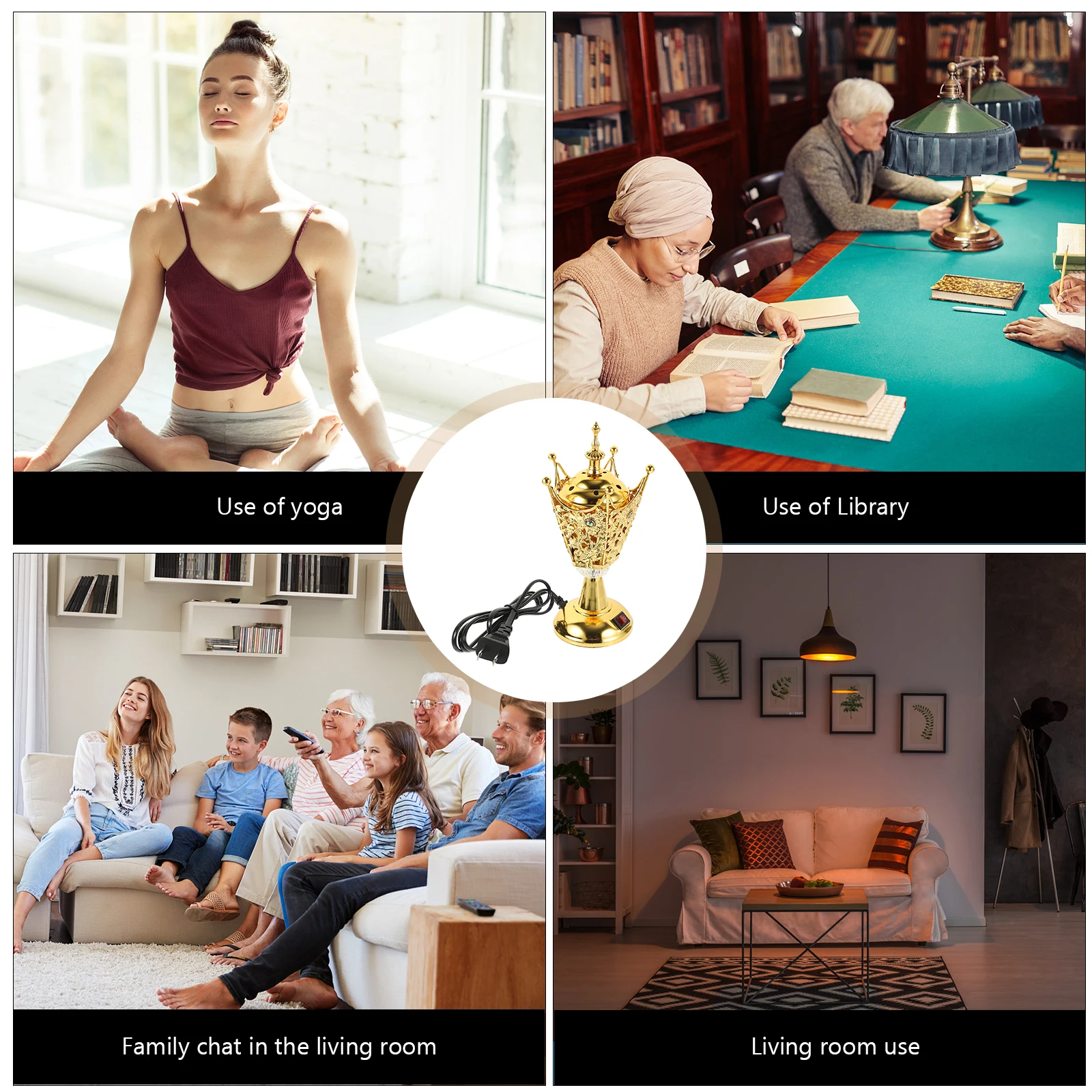 

Electric Incense Burner Essence Decorations Insence Decorative Censer Iron Bakhoor Charcoal