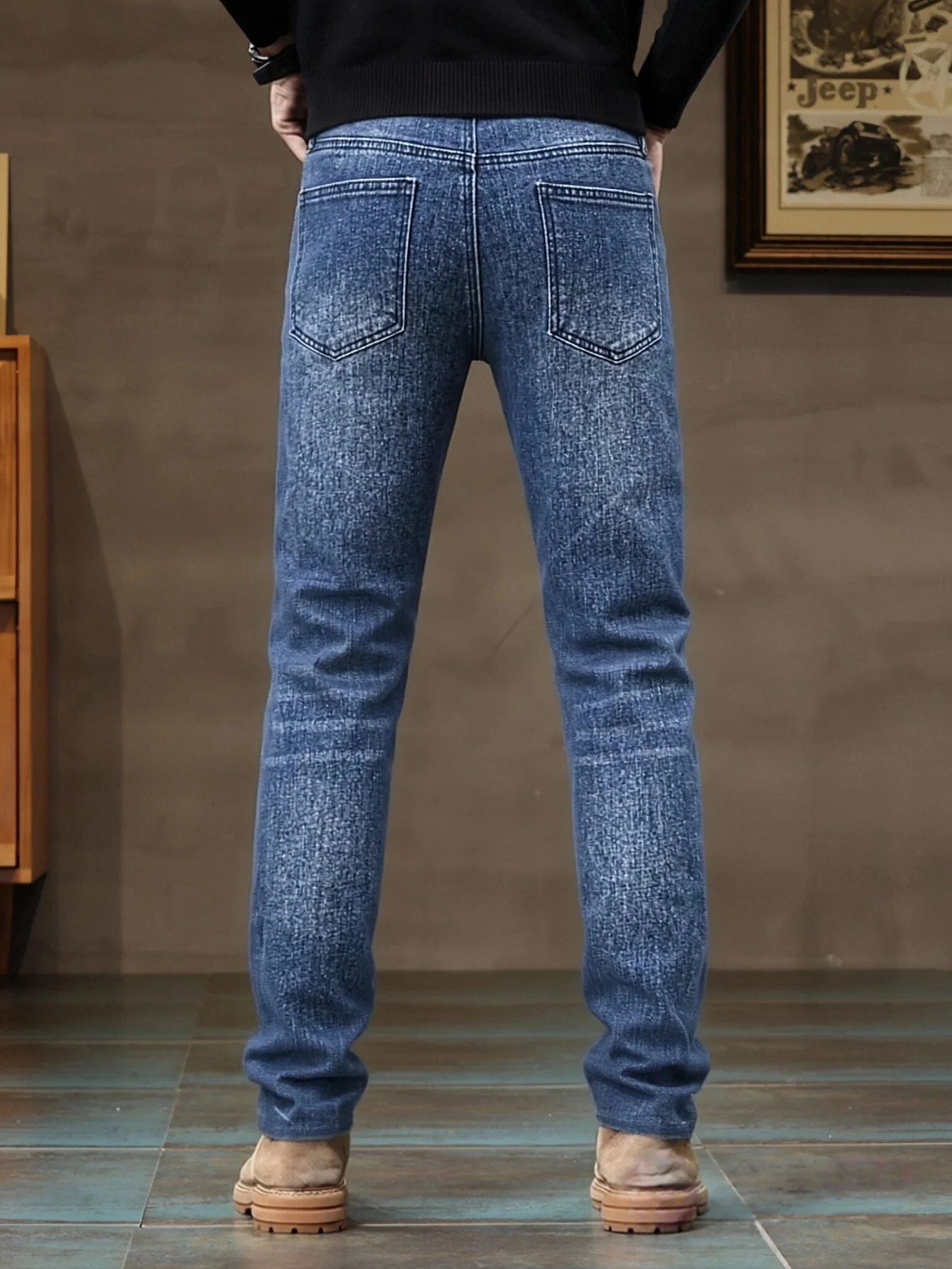 Jeans Elásticos de Corte Ajust - Men Formal Wear With Jeans reseña y precio