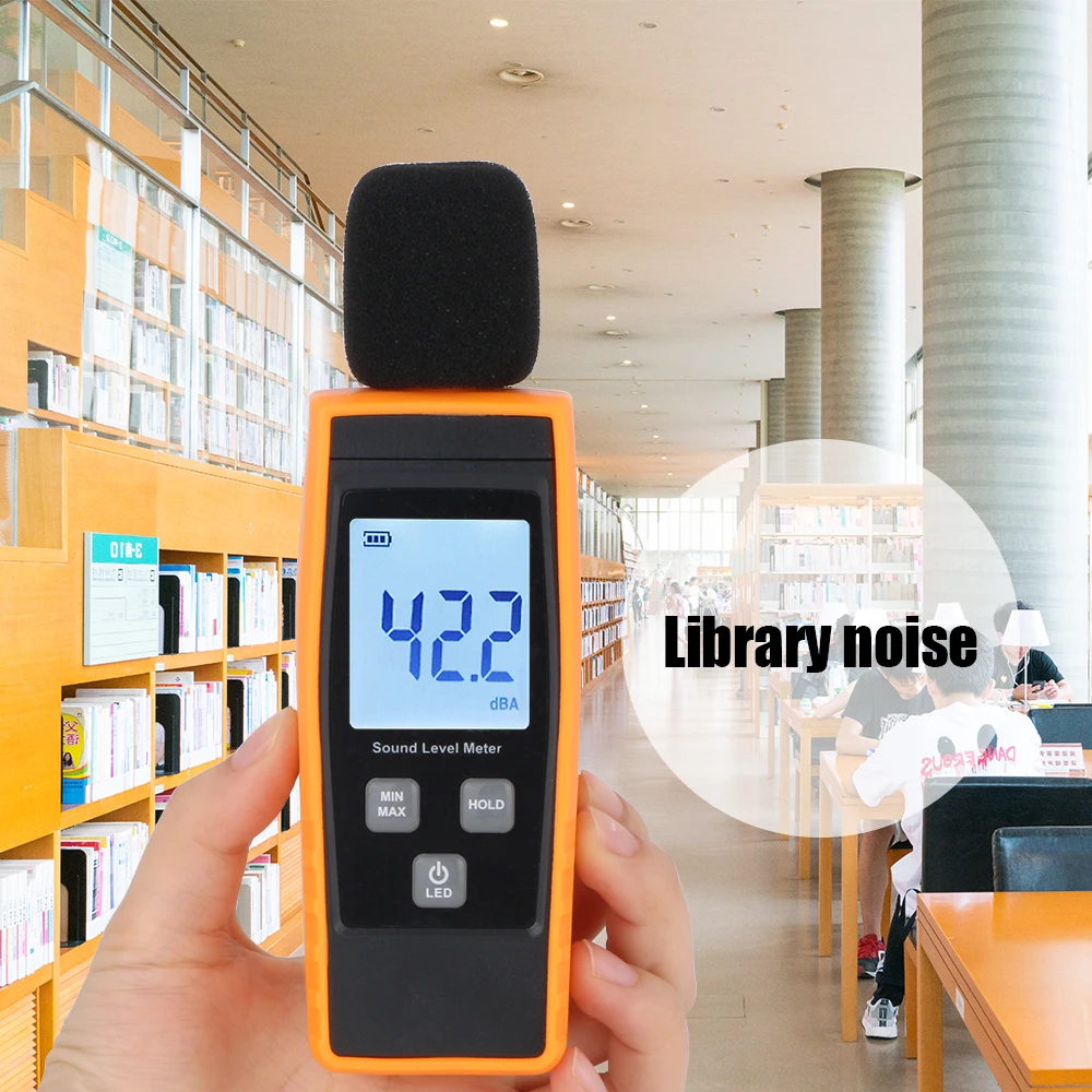 SYXLIF Decibel Meter Noise Measuring Instrument db Meter 30~130dB Mini Audio Sound Level Meter Decibel Monitor Noise Meter