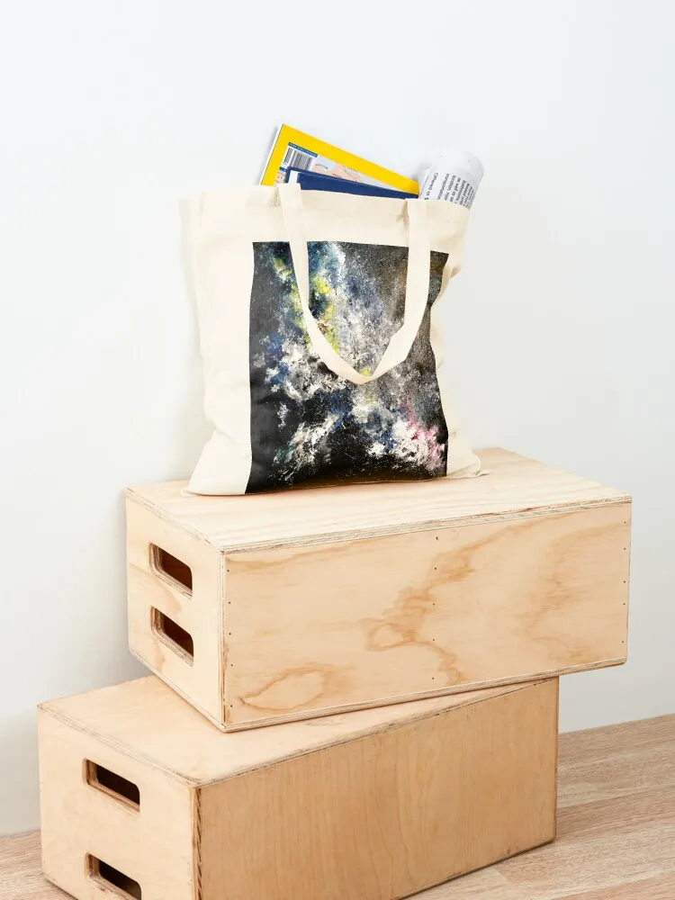 التنفس - التنفس في ليلة الشتاء حمل حقيبة كبيرة للنساء حقيبة صديقة للبيئة حقيبة يد للمتسوقين قابلة للطي