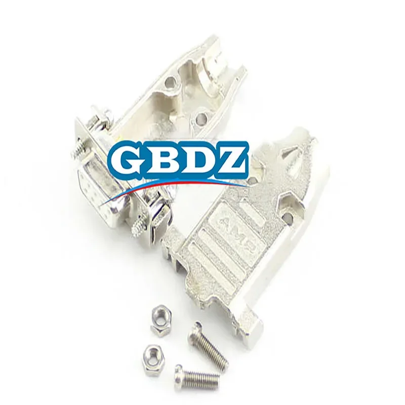 AMP Metal Iron Shell Gold Plated RS232 Serial Port DB9 Pin 5USolid Core Needle Data Interface Male And Female Welded Plug