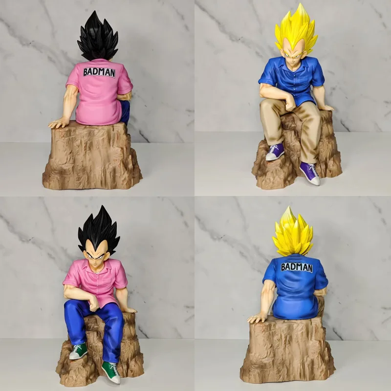 22cm Dragon Ball Figure Vegeta Anime Figure Pink Casual Style Vegeta Figurine Pvc Collection Statue Model Ornament Toys Gift