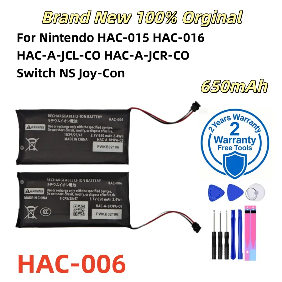 HAC-006 HAC 006 Battery For Nintendo Switch V1 HAC-001 V2 HAC-001-01 OLED HEG-001 Joy-Con Left Right Controller HAC-015 HAC-016