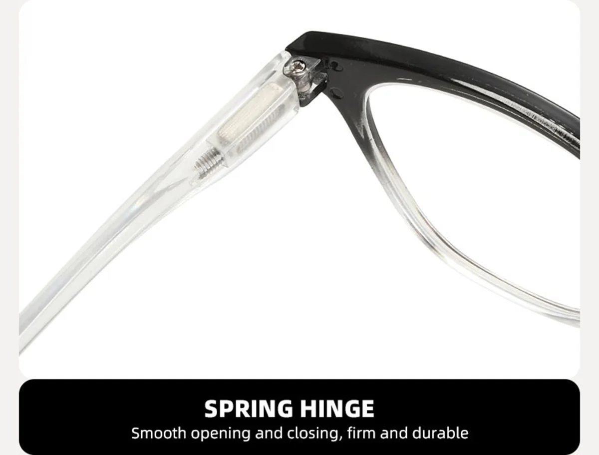 3 قطع من نظارات القراءة الكلاسيكية تحجب الضوء الأزرق لقارئ الموضة بمفصلات زنبركية مع نظارات مطبوعة بنمط