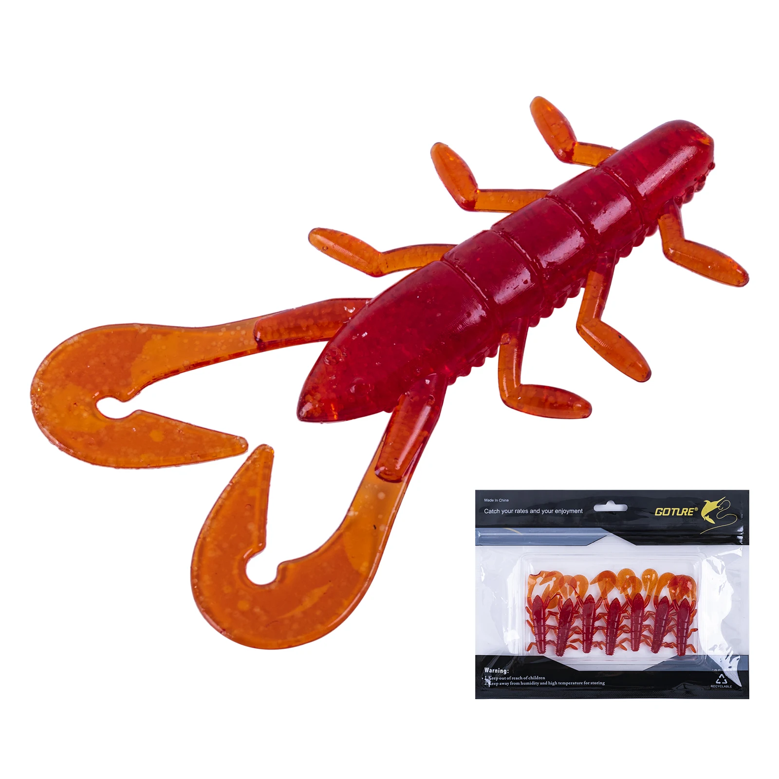 Goture Weicher Köder, 55 mm, 65 mm, künstlicher Wurm, Schwimmfischköder, Zubehör, Wobbler, Köder für Pesca, Forelle, Hecht, Barschangeln