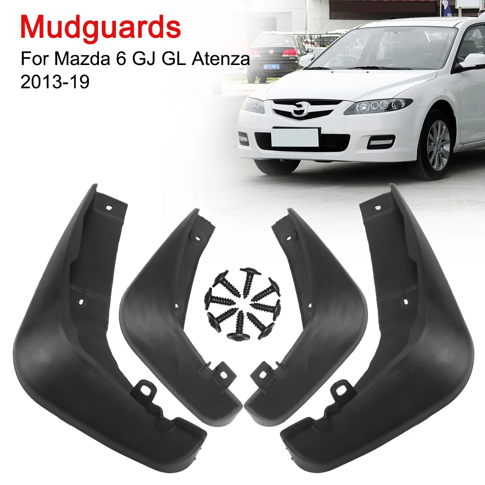 Car Accessories For Mazda 6 GJ GL Atenza 2013-2019 Splash Guards Mudguards Fender Front Rear Mud Flaps 4pcs/set Auto Parts