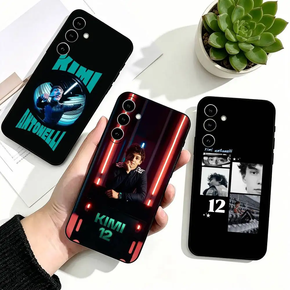 Driver K-Kimi A-Antonelli  Phone Case Black Silicone Soft For Samsung Galaxy A73,A72,A71,A70,A53,A52,A51