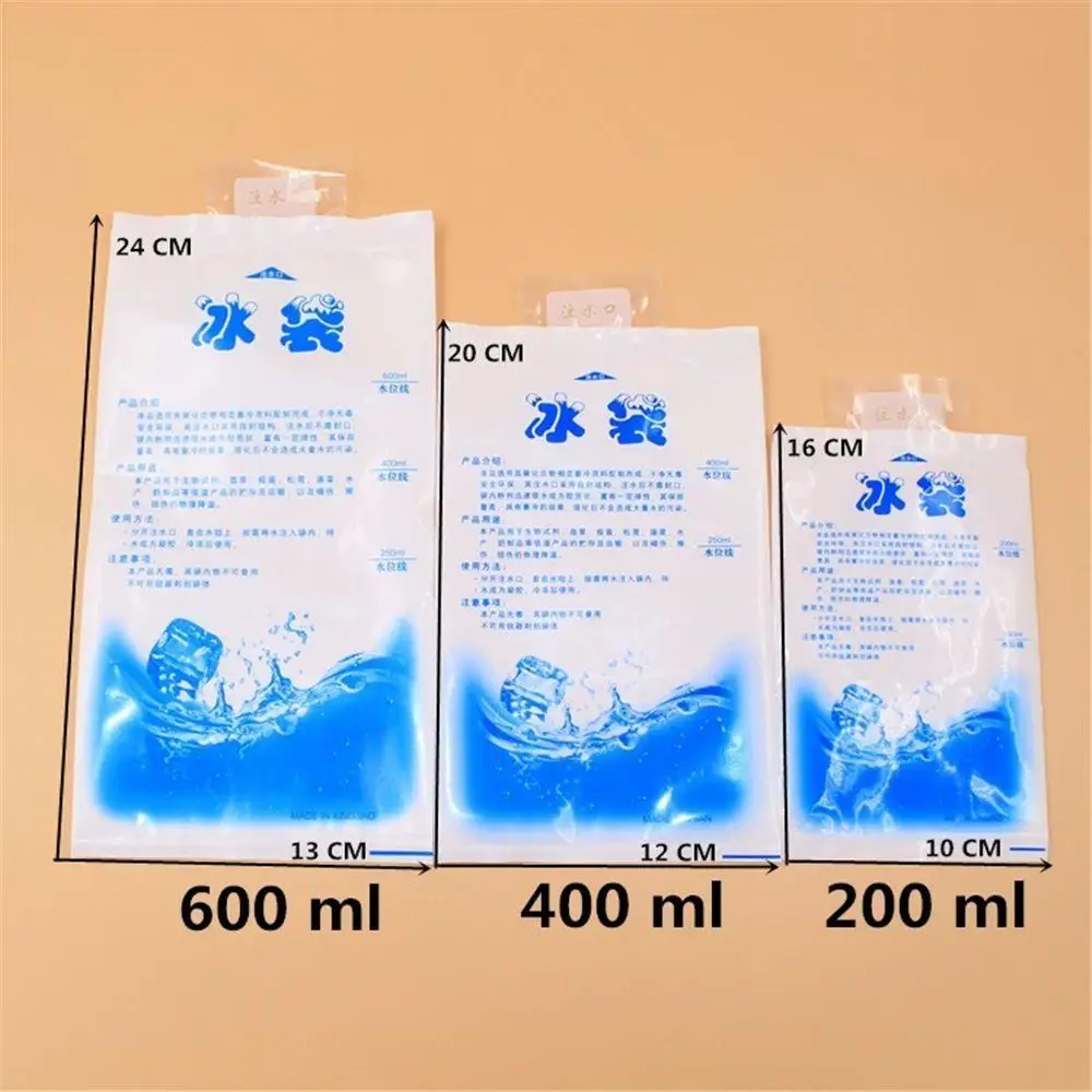 Absorbent Ice Packs Reusable Self-priming Ice Icing Packs Cold Compressed Beverages Chilled Food Preservation Gel Dry Ice Packs