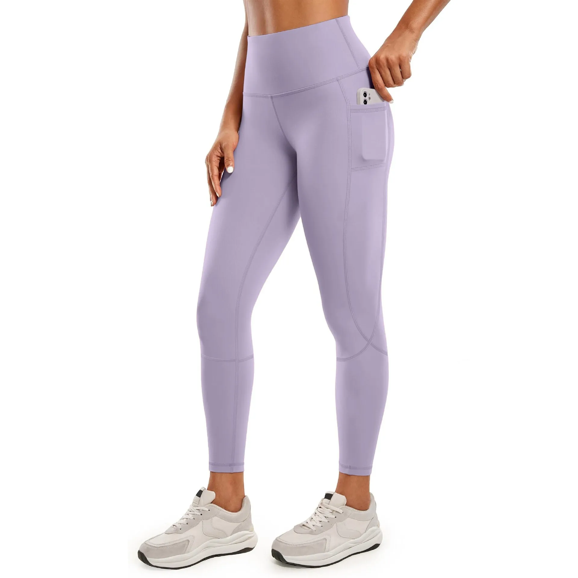 O 63193 Sport Leggings with Side Pocket Women's Neutral Fitness Trousers Cross-Border Fashionable Base Layer Pants