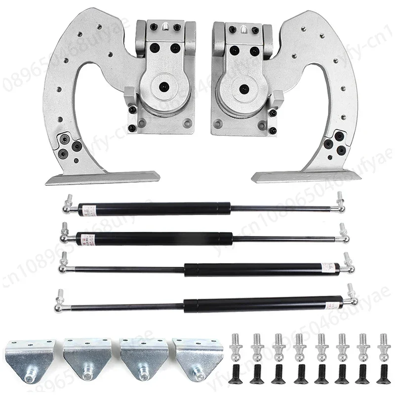 Car Scissor Door Modification Accessories, Universal Stainless Steel, Hinge Screw, Fixed, No Welding Installation