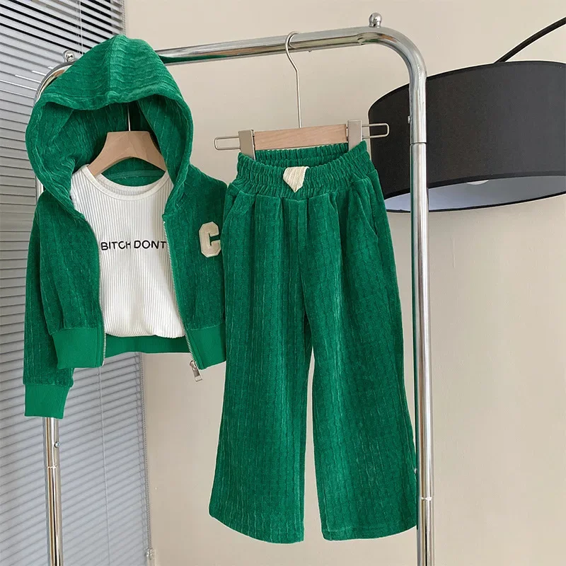 Set di vestiti per bambini ragazze Casual moda di alta qualità Cool New 2023 Set di cotone primavera e autunno Set sportivi di moda