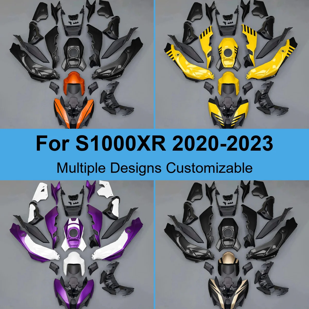 Full Fairing Body Panels Set for S1000XR 2020-2023 K69 1000cc Injection Moulded ABS Cowling Covers Replacement Parts