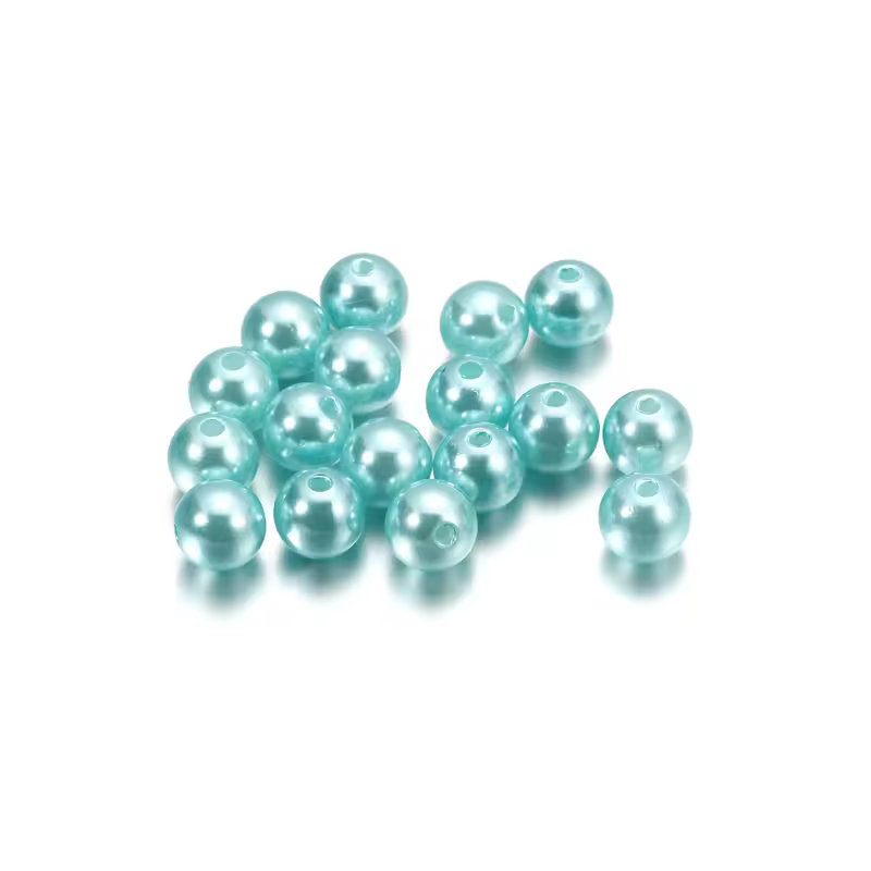 10-1000pcs/lot 3-20mm Straight Holes Acrylic Imitation Pearl Beige Bracelet Round Beads For DIY Craft Jewelry Making Supplies - Image 18