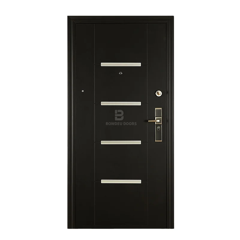 

Security Steel Door Iron Main Entrance Door For Apartments Best Quality Cutting Corten Iron Swing BD Modern Exterior