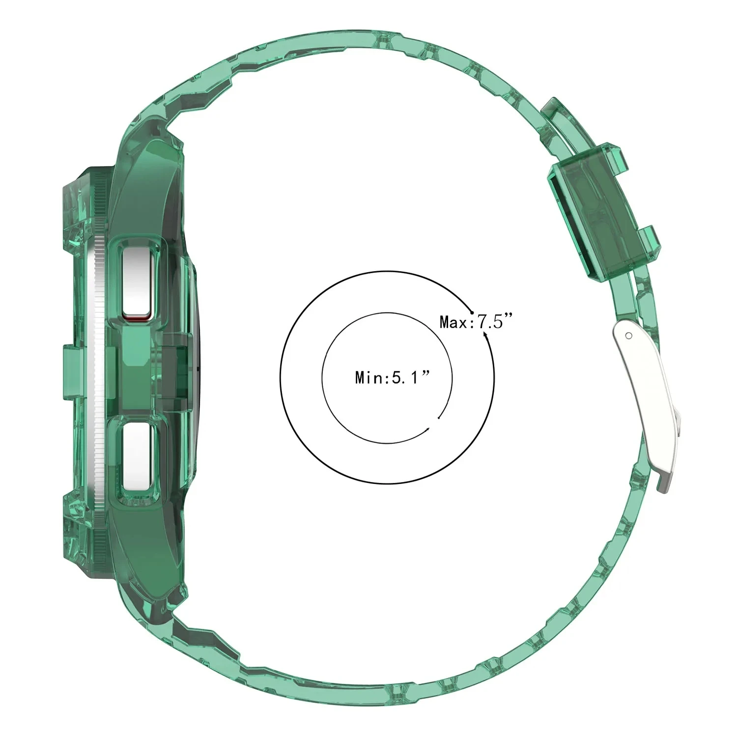 Transparent Strap For Samsung Galaxy Watch 6 Classic 47MM 43MM Watch 6 5 4 40mm 44mm Smart Wristband WatchBand Silicone Bracelet