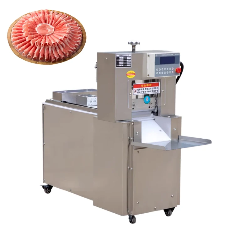 110V/220V 전기 컷 양고기 롤 슬라이서 쇠고기 고기 슬라이서 중소기업 햄 냉동 고기 고기 대패