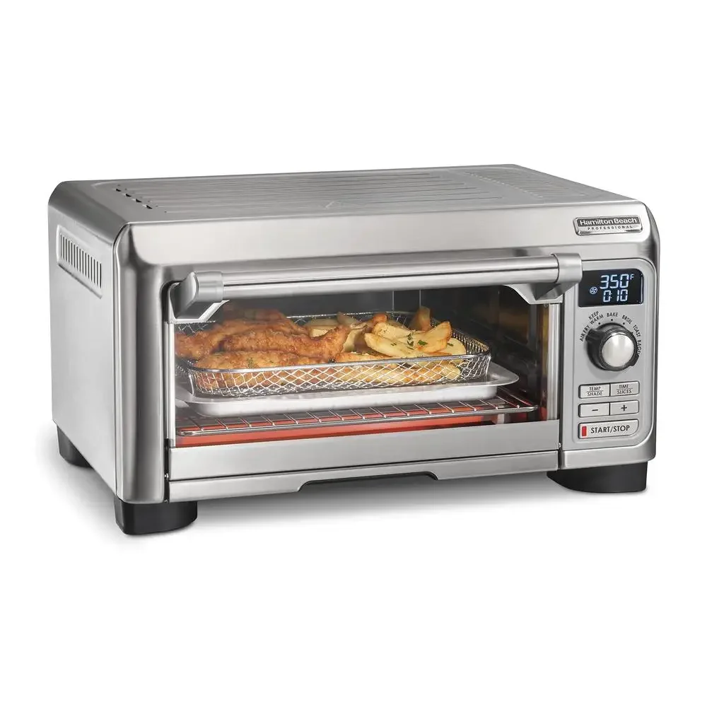 Professional Digital Toaster Oven Air Fryer Combo 1500W 6-in-1 Multi-Function Sure-Crisp Cook with Timer LED Display Convection