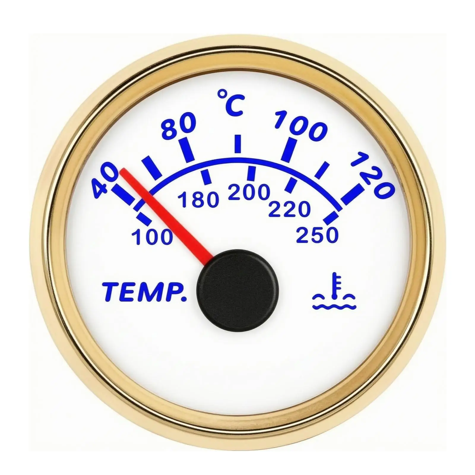 Coolant Temperature Gauge Dual-Scale 52mm Coolant Temperature Gauge Easy-Tometer for Boats, Construction Machinery, Vehicle