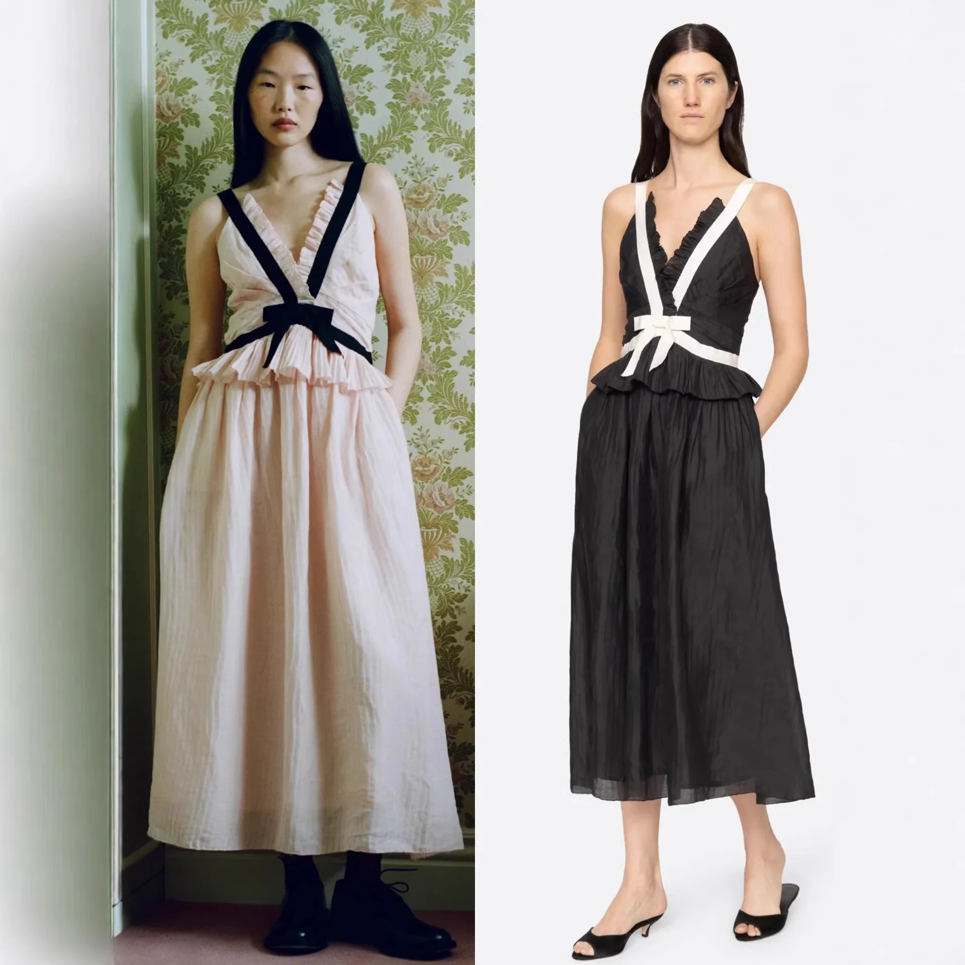 

Новое летнее платье-рубашка с V-образным вырезом и узлом на талии, А-силуэт, для офиса и повседневной носки