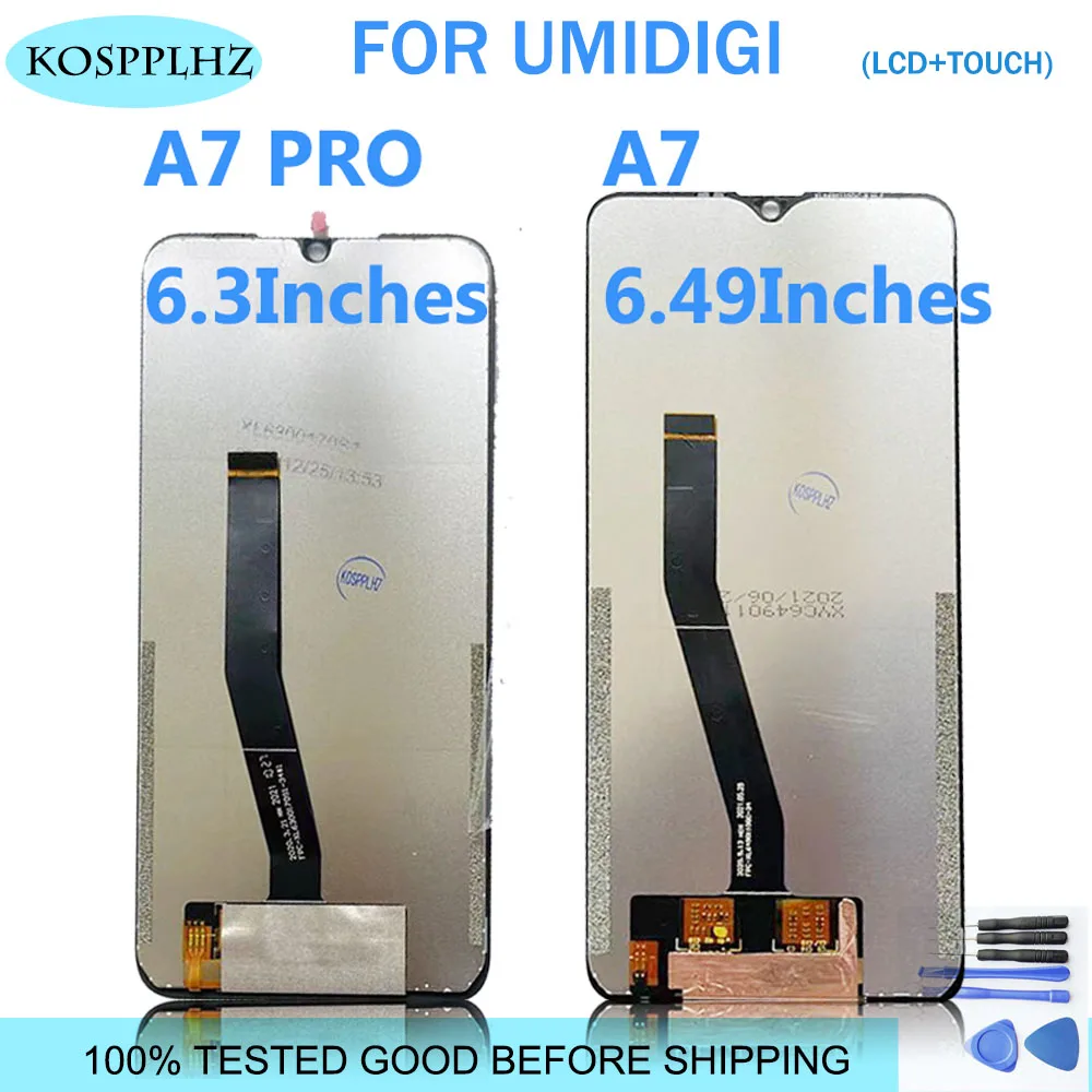 Original LCD Display + Touch Screen Digitizer Assembly For Umidigi A7 PRO Replacement For A7PRO 6.3\'\' Android 10 A7Pro