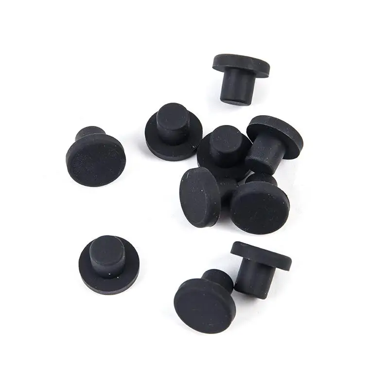 10Pcs 3-12mm Rubber Hole Plug High Temperature Resistant Waterproof Sealing Cover Pipe Hole Blanking Cap