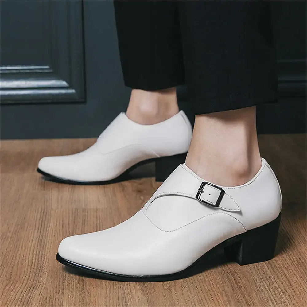 Wide Heel Normal Leather Designer Trainer Heels Men's Formal Shoes Luxury Dress Shoes Men Luxury Sneakers Sports Fit