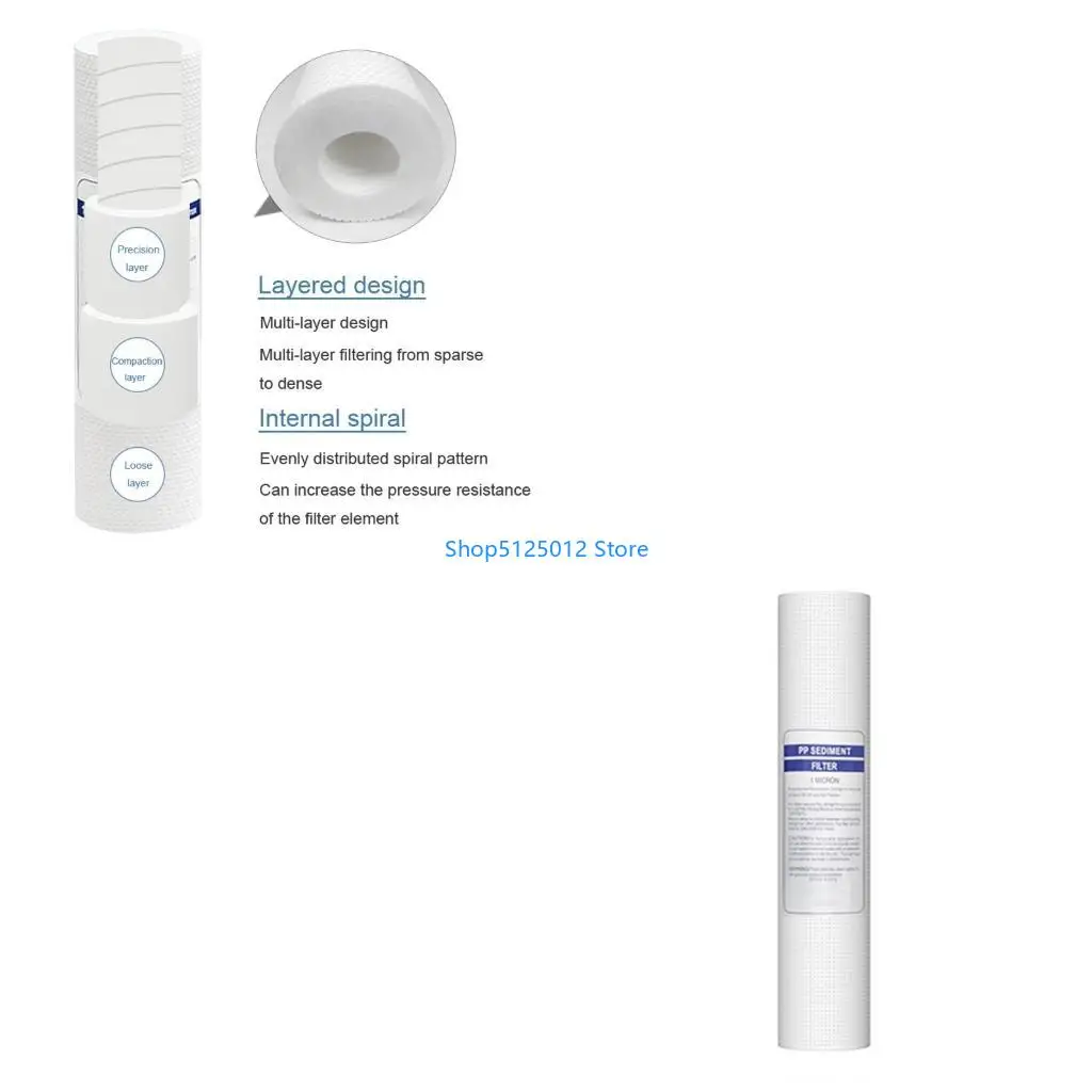 

Пакет G8TC из 10 высокоэффективного полипропиленового хлопкового фильтра Полипропилен универсальный фильтрационный картридж для