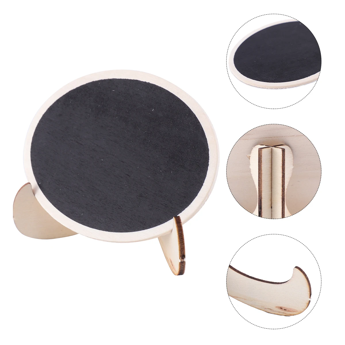 10 Pcs Desktop Blackboard Display Chalkboards Mini Message Ornament Wooden Decorate
