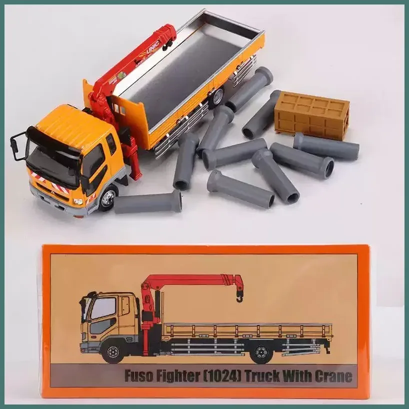 GCD 1:64 Fuso Fighter [1024] Truck With Crane Alloy Engineering