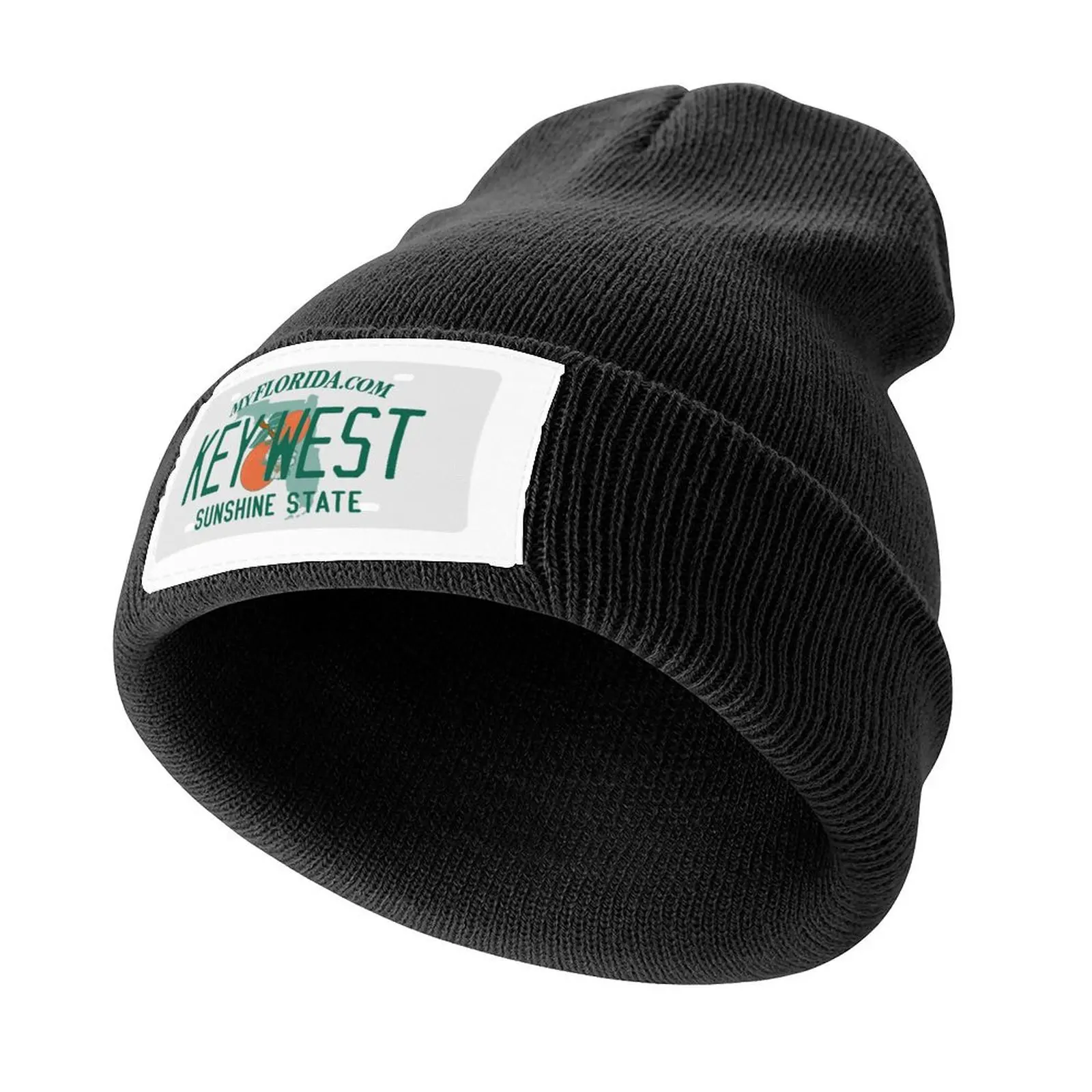 Key West, Florida License Plate Design Knitted Cap Hat Man Luxury Hat Baseball Cap sun hat Men's Caps Women's