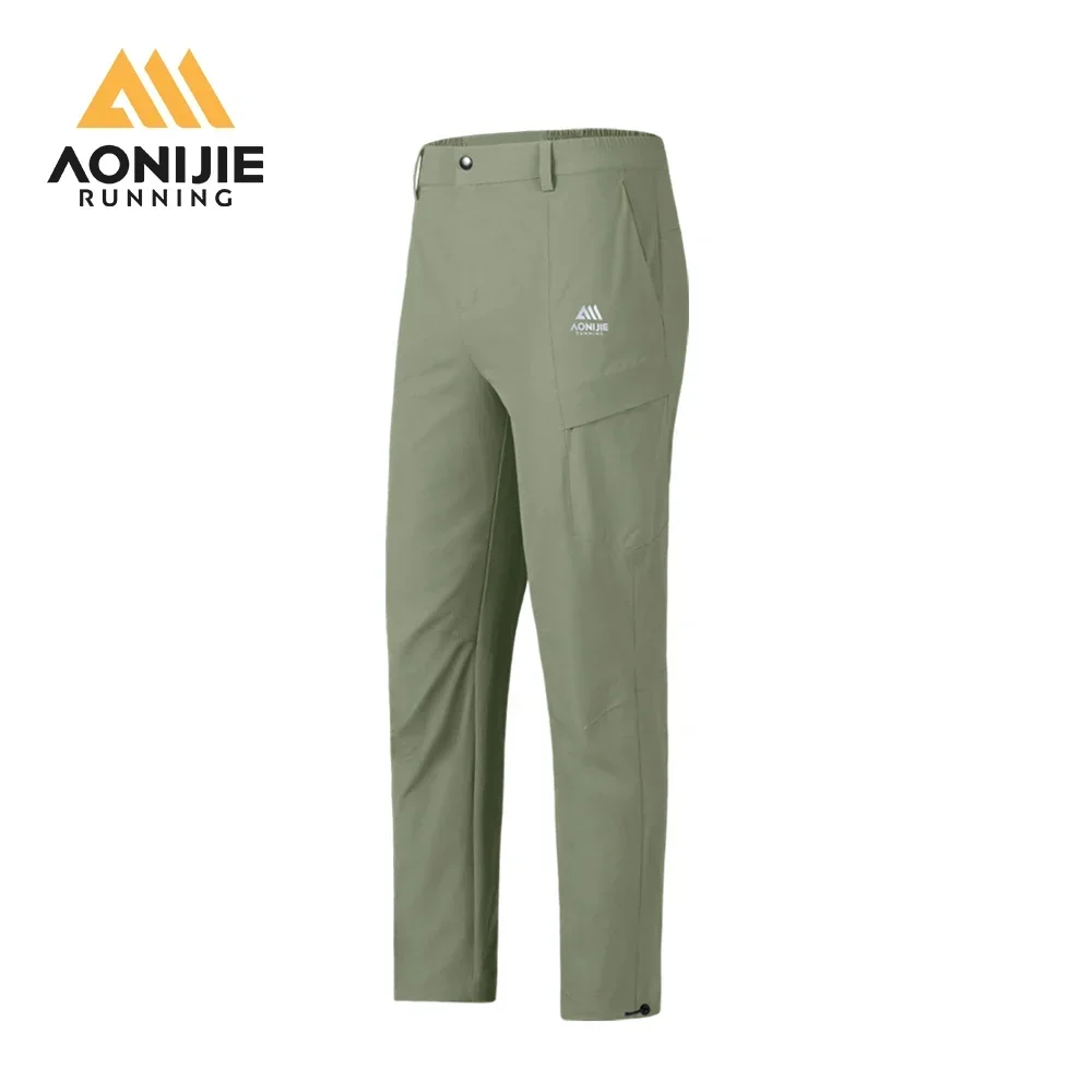AONIJIE FM5218 Sports Quick-drying Pants Men Outdoor Breathable Hiking Mountaineering Pants Waterproof Running Straight Pants