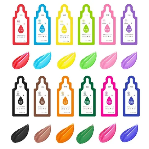 12 Colors Set Baking Pigment for Cake Decoration Fondant Macaron Cookies Icing Cream Both Fit Water and Oil