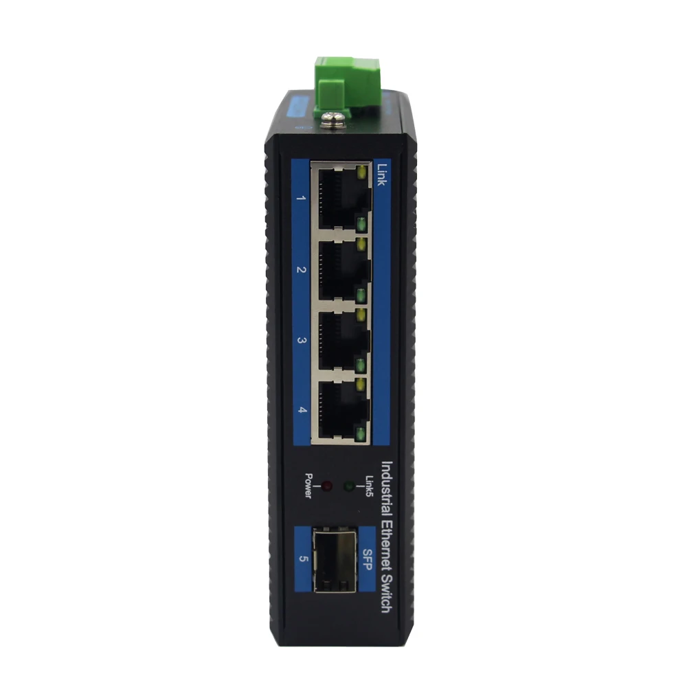 commutateur-ethernet-gigabit-sfp-industriel-4-ports-rj45-commutateur-reseau-sfp-industriel-rail-din-alimentation-24v