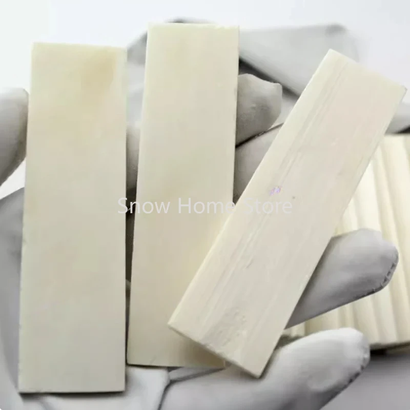 Imagem -02 - Bone Shank Pocket Knife Blank Blanks Escala Slab Folding Slab Material Faça Você Mesmo Ossos Pcs