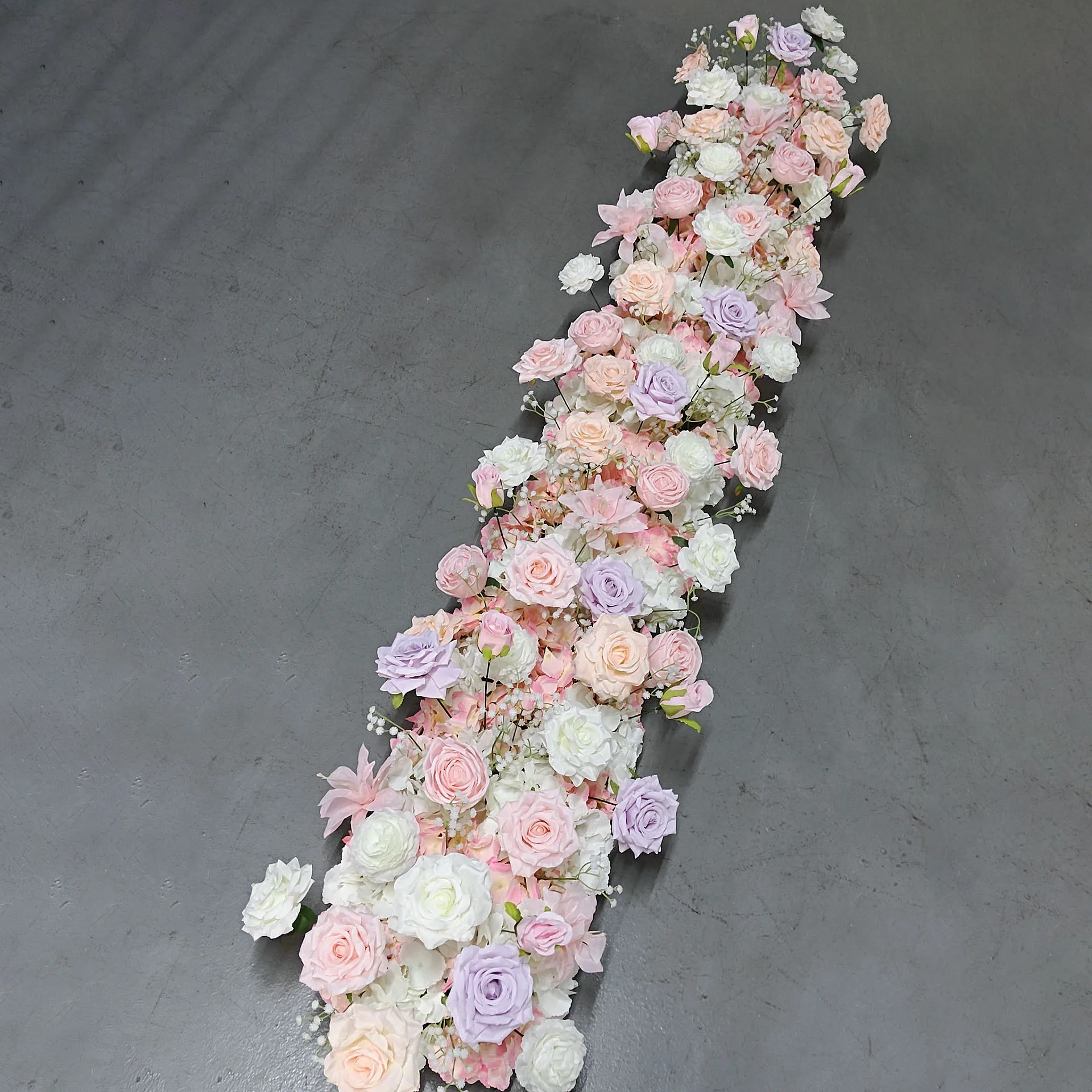 Uflower witte roos kersenbloesem huwelijksboog bloemen rij arrangement tafel centerpieces lange bloem verjaardag evenement partij rekwisieten