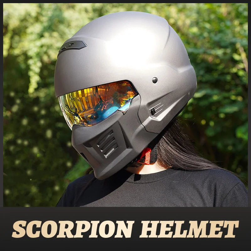 

Most Popular Scorpion Full Face Helmet Modular Built-in Lens ABS Shell Combination Motorcycle Helmets Men Women DOT Approved