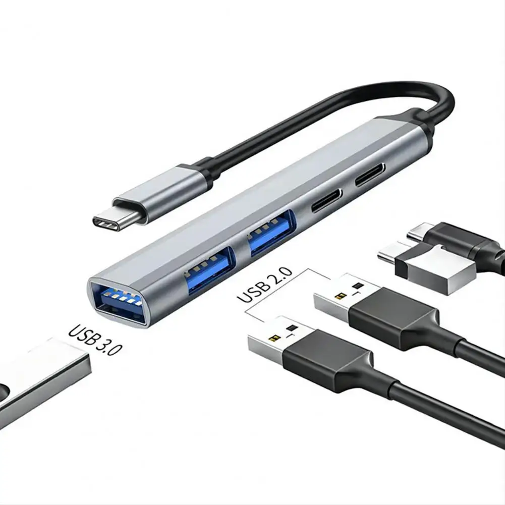 

Splitter Hub Practical Quick Heat Dissipation Portable Type-C Splitter Expansion Docking Station for Laptop